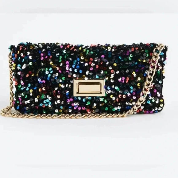 Sequined Shoulder Bag - Picture 2 of 7